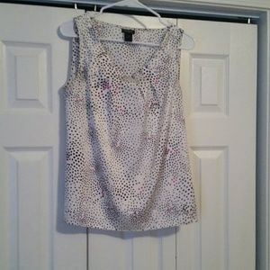 Ann Taylor top with cute design around the neck